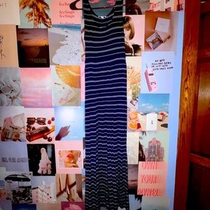 navy blue maxi dress